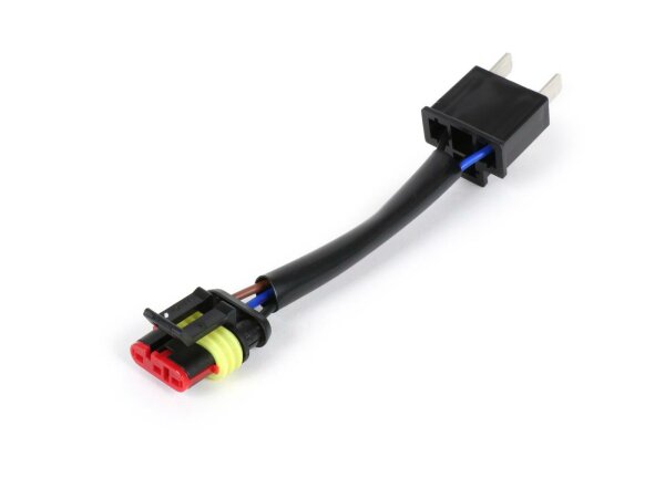 Kabel-Adapter-Kit Scheinwerferumrüstung H4 auf original PIAGGIO LED Scheinwerfer BGM PRO Vespa Primavera 50-125-150, Sprint 50-125-150, GTS125-300 (2014-2018)
