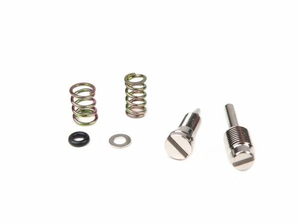 Fuel/air mixture screw and throttle valve ajduster screw set -DellOrto PHBN carburettor- Minarelli 50cc (manual choke)