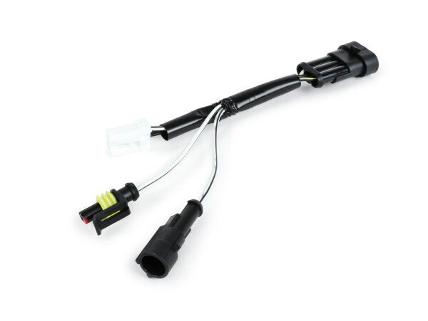 Kabel-Adapter-Kit Blinkerumrüstung hinten BGM PRO Vespa GTS125-300 HPE (Modelljahre 2019-) zur Verwendung von Moto Nostra LED Blinker mit dynamischen LED Lauflicht und Rücklicht bis Modelljahr 2018