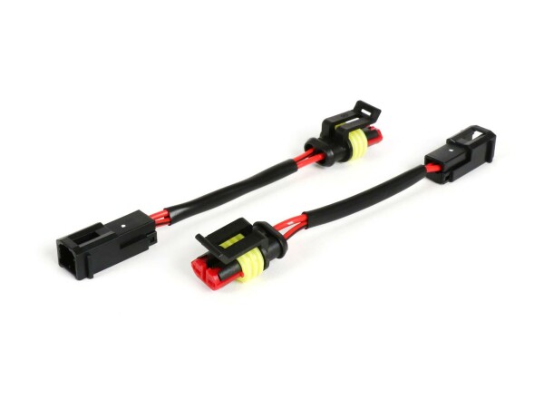 Kabel-Adapter-Kit Blinkerumrüstung BGM PRO Crossover update 2003-2013 => 2014 Vespa GTS hinten verwendet für Blinker ab Bj.2014 in Fahrzeugen vor Bj.2014