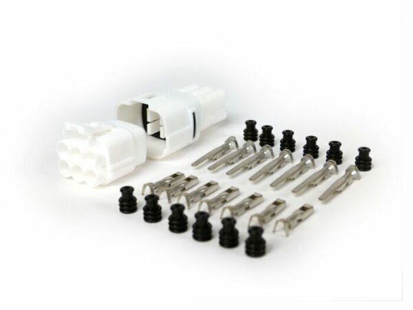 Plug set for wiring loom -BGM PRO- type series 090 SMTO MT sealed, Bihr, 6 contact plugs, 0.85-1.25mm², waterproof-