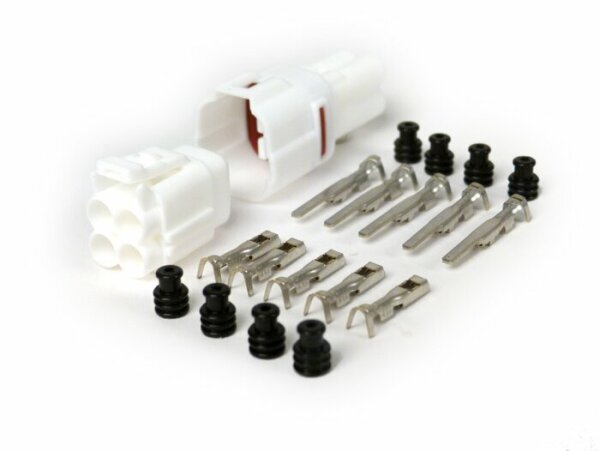Plug set for wiring loom -BGM PRO- type series 090 SMTO MT sealed, Bihr, 4 contact plugs, 0.85-1.25mm², waterproof-