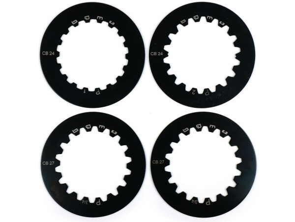 Clutch steel plate set -BGM PRO Cosa2- Vespa Cosa2, PX (1995-), position 3+4, without groove - 1.5mm - (discs needed: 2 pcs)
