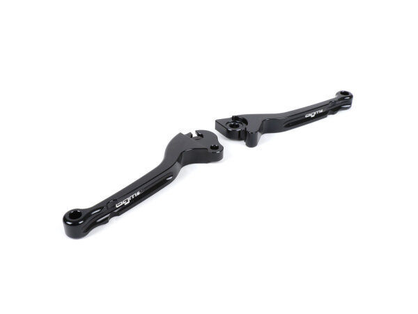 Brake and clutch lever set -BGM PRO CNC- disc brake (GRIMECA)- Vespa PX (1998-2003), LML Star, Stella - black