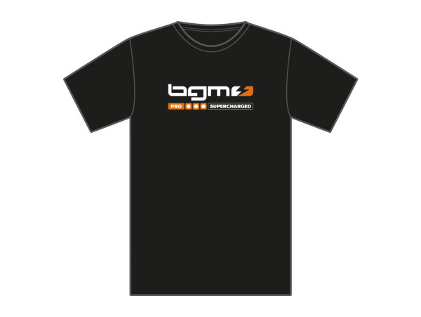 T-Shirt BGM Supercharged schwarz S