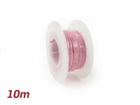 Elektrokabel Universal 0,85mm² 10m Rosa