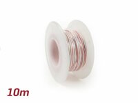 Elektrokabel Universal 0,85mm² 10m Weiss/Rot