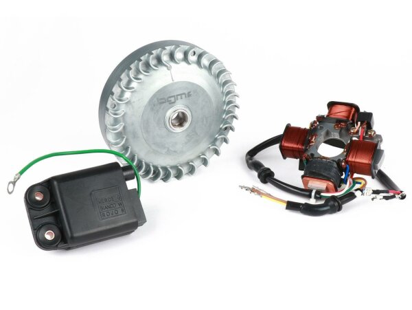 Ignition -BGM PRO 12V Touring V2 (1315g)- Conversion to electronic ignition - Vespa Ciao, SI - can be used with engine casing Polini Speed Engine (P1700210), Malossi ( M5717514),Pinasco (PowerCasing), Piaggio Elo Enginecase