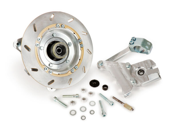 Disc brake (pre-assembled) -BGM PRO Anti-Dive- Lambretta LI, LIS, SX, TV, DL, GP - w/o caliper
