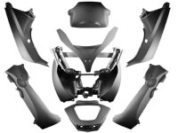 bodywork kit 8-piece black matt for Piaggio MP3 125-500...