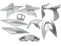 fairing kit EDGE 9-piece grey metallic for Yamaha Aerox,...