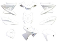 fairing kit EDGE 9-piece white matt for Yamaha Aerox, MBK...
