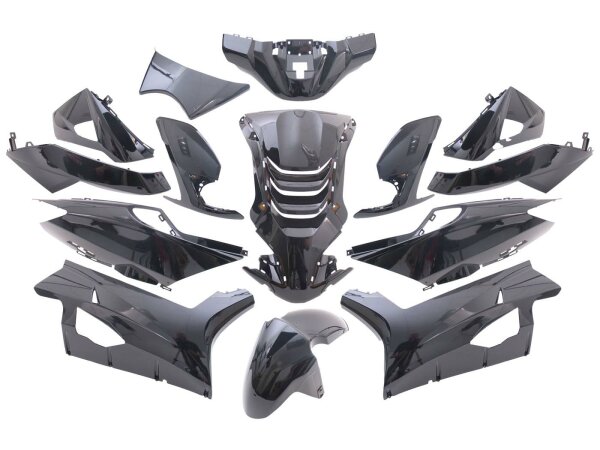 Verkleidungskit EDGE 14-teilig schwarz metallic für Peugeot Speedfight 4