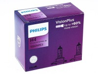 Glühlampen PHILIPS H4 12V 60/55W P43t VisionPlus +60%