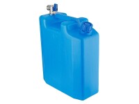 10L Wasserkanister mit 26 mm kurzem Metallgewindeventil, blau