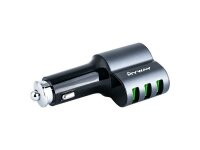 12/24V Ladegerät  3x USB Auto-ID max 5.1A mit Zigarettenanzünderbuchse + USB Kabel > USB-C