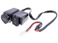 2x USB 4.2A Motorrad-Ladegerät mit Voltmeter und...