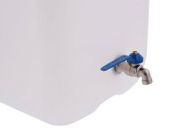 30L Wasserkanister mit Metallventil, blau