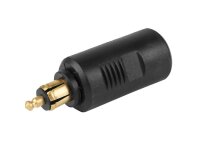 Adapter mit DIN-Stecker und EURO-Buchse, 12/24V max 16A, kurz