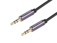 Audiokabel 300 cm, TPE-Geflecht, Klinke > Klinke (AUX...