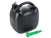 Benzinkanister aus Kunststoff, 10L, oval, schwarz