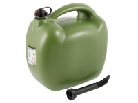 Benzinkanister aus Kunststoff, 20L, oval, khaki