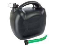 Benzinkanister aus Kunststoff, 20L, oval, schwarz