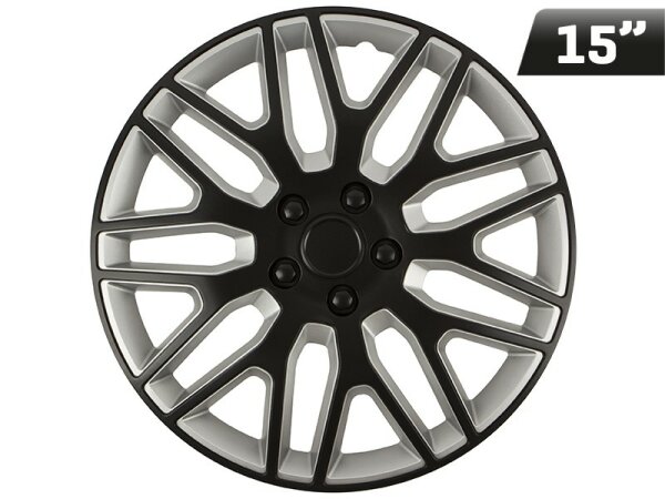 Dakar schwarz / silber 15" Radkappe, 1 St.