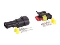 Doppelter hermetischer Stecker, Stecker + Buchse