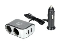 Doppelter Zigarettenanzünder-Splitter mit 2x USB 3.1A mit Kabel