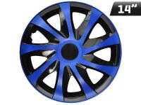 DRACO CS blau - schwarz 14" Radkappen, 4 Stk