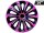 EXTRA STRONG Radkappen pink - schwarz 14", 4 Stk