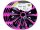 EXTRA STRONG Radkappen pink - schwarz 14", 4 Stk