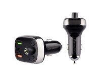 FM Transmitter12/24 V mit USB-C PD, QC4.0+, Auto-ID, Voltmeter und Freisprecheinrichtung