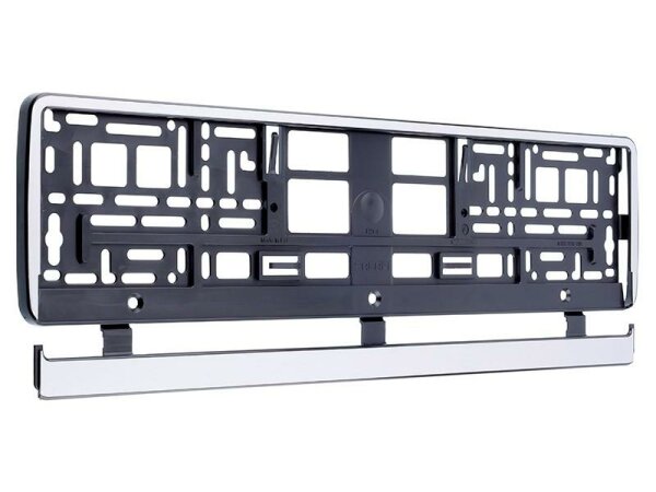 Kennzeichenrahmen mit silberner Umrandung
