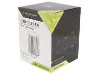 Konischer Luftfilter 120x130x90mm, Silber/Chrom, Adapter:...