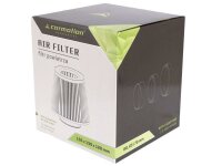 Konischer Luftfilter 155x130x120mm, lime/chrom, Adapter:...