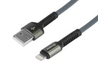 Lade- und Synchronisierungskabel, Mikrofasergeflecht, 200 cm, USB > Lightning