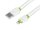 Lade- und Synchronisierungskabel, Silikon flach, 200 cm, USB > Lightning