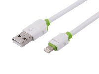 Lade- und Synchronisierungskabel, Silikon rund, 100 cm, USB > Lightning