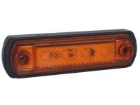 LED-Markierungsleuchte, 12/24 V, auf Gummifuß, für Röhre, orange