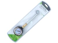 Manometer 15 BAR mit rotierender Uhr und Metallrohr 15 cm