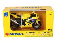 Modell 1:18, Suzuki GSX-R600, gelb (M05604BZ)