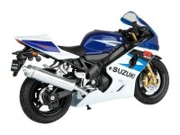 Modell 1:18, Suzuki GSX-R750, marineblau weiß (M144SGR75GB)