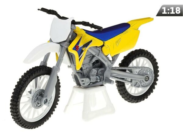 Modell 1:18, SUZUKI RM-Z450, gelb (M05604CZ)