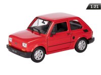 Modell 1:21, PRL FIAT 126p, rot (A066F126C)