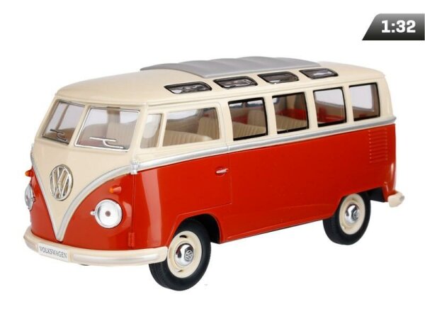 passend für kompatibel mit - Modell 1:32, 1967 VW Classical Bus, rotcreme (A05755CBCK)