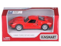 passend für kompatibel mit - Modell 1:32, Kinsmart, 1966 Ford GT40 MKII, rot (A752FGTC)