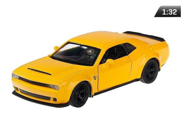 Modell 1:32, RMZ Dodge Challenger SRT, gelb