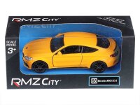 Modell 1:32, RMZ Mercedes Benz C63 S AMG GTS 2018, Gelb